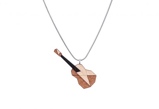 Dřevěný přívěsek Guitar Pendant