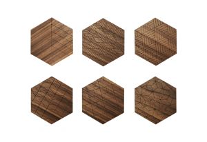 Dřevěné podložky Apis Coasters