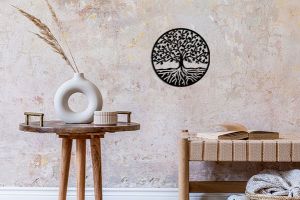 Dřevěná dekorace Lifetree Siluette