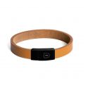 Kožený náramek Cognac Leather Bracelet - Thin, Rozměr: XXL=20-21cm