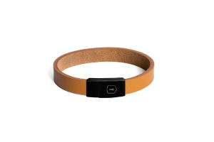 Cognac Leather Bracelet - Thin