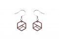 Dřevěné náušnice Hexaline Earrings