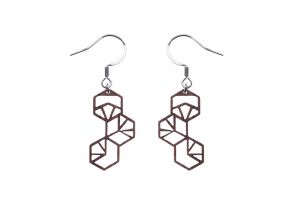 Dřevěné náušnice Trillo  Earrings