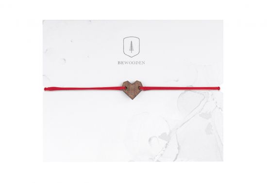 Provázkový náramek Red Heart Wooden Bracelet