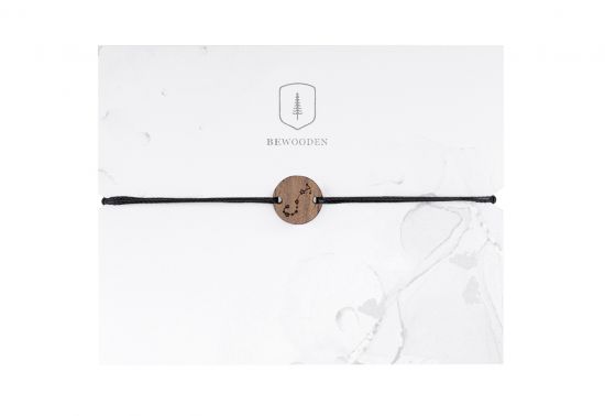 Provázkový náramek Scorpius Wooden Bracelet
