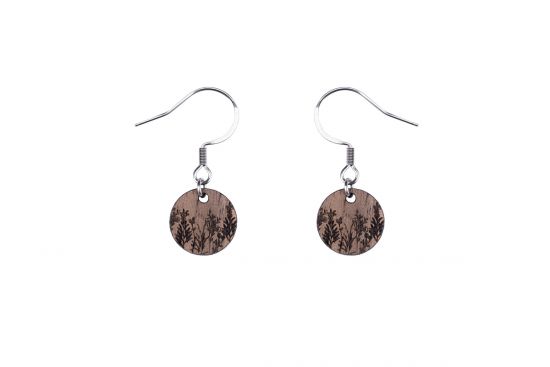 Dřevěné náušnice Meadow Dangle Earrings