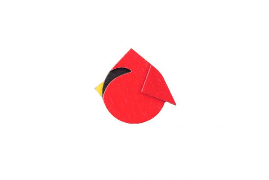 Red Cutebird Brooch