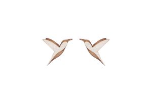 Natural Hummingbird Earrings