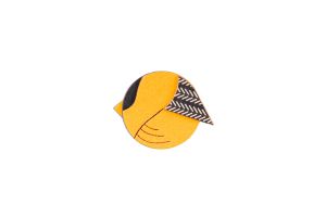 Yellow Cutebird Brooch