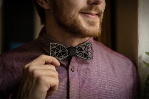 Dřevěný motýlek Net Bowtie