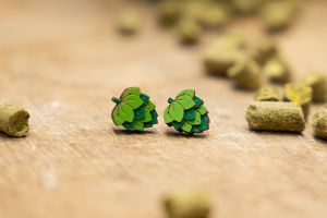 Dřevěné náušnice Hops Earrings