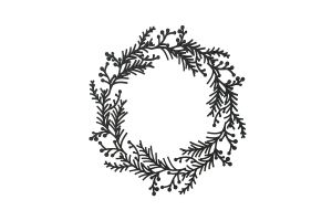 Dřevěná dekorace Twig Wreath