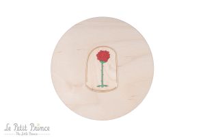 Dřevěná dekorace Růže Malého prince