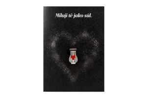 "Miluji tě jako sůl" přání a brož 2v1
