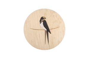 Dřevěná dekorace Swallow Wooden Image