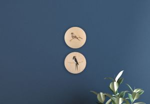 Dřevěná dekorace Swallow Wooden Image