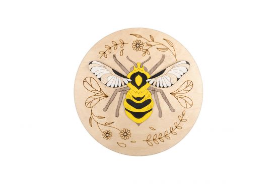 Dřevěná dekorace Bee Wooden Image