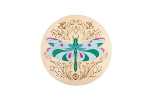 Dřevěná dekorace Dragonfly Wooden Image 