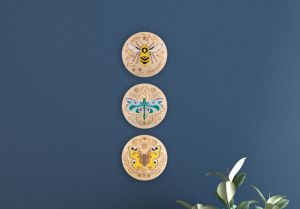 Dřevěná dekorace Butterfly Wooden Image