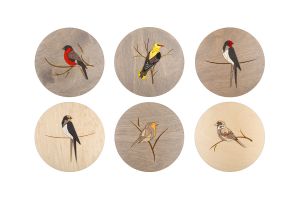 Set dekorací ptáčků 6 ks