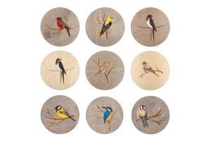 Set dekorací ptáčků 9 ks
