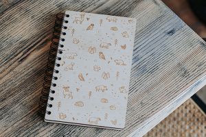 Dřevěný zápisník s lesními zvířaty Forest pack A5