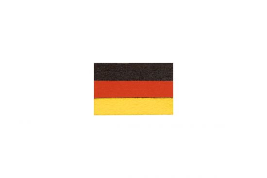 Dřevěná brož vlajka Německo