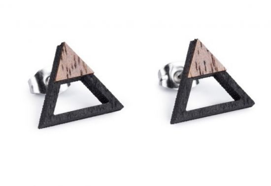 Dřevěné náušnice Trill Earrings