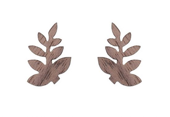 Dřevěné náušnice Twigo Earings