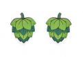 Dřevěné náušnice Hops Earrings