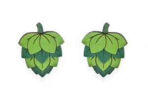 Dřevěné náušnice Hops Earrings