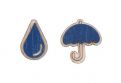 Dřevěné náušnice Storm Earrings