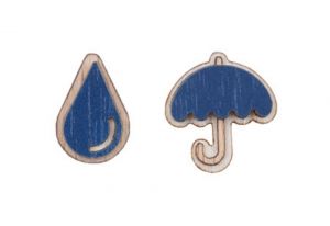 Dřevěné náušnice Storm Earrings