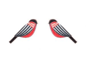 Dřevěné náušnice Zigzag Cutebird Earrings