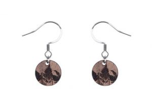 Dřevěné náušnice Bracken Dangle Earrings