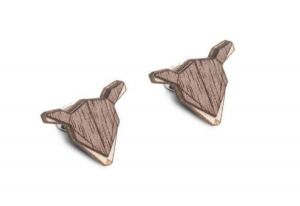 Dřevěné náušnice Doe Earrings