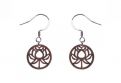 Dřevěné náušnice Lotos Earrings