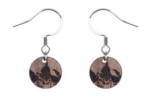 Dřevěné náušnice Bracken Dangle Earrings