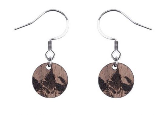 Dřevěné náušnice Bracken Dangle Earrings