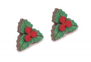 Dřevěné náušnice Holly Earrings