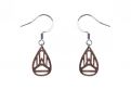 Dřevěné náušnice Drop Earrings