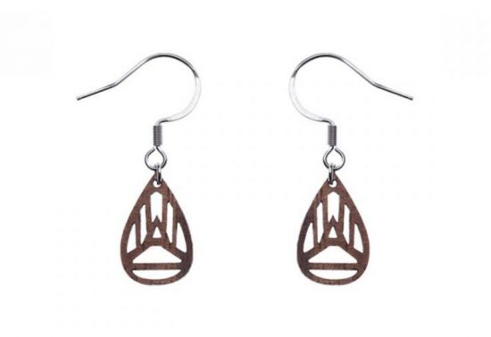 Dřevěné náušnice Drop Earrings