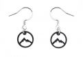 Dřevěné náušnice Mountains Earrings