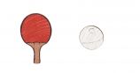 Dřevěné náušnice Ping pong