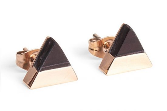 Kovové náušnice Red Wine Earrings