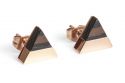 Kovové náušnice Rose Earrings Triangle