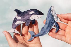 Mini dřevěné puzzle Kosatka – By Epipi