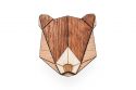 Dřevěná brož Bear Brooch