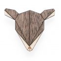 Dřevěná brož Doe Brooch