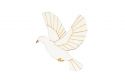 Dřevěná brož Dove Brooch